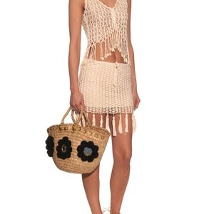 Beaded, braided vest! Never been worn